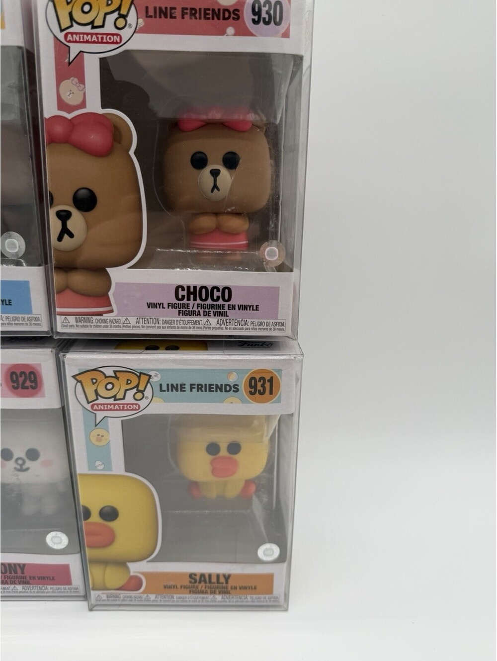 Funko Pop! LINE FRIENDS Brown Cony Choco Sally #928-931 Lot of 4 Protectors - Picture 3 of 4